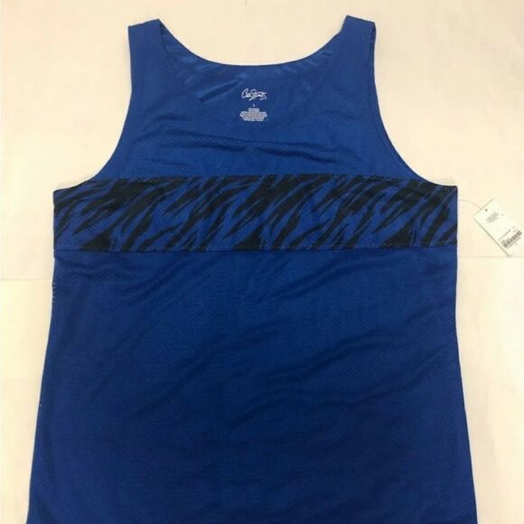 Mesh Tank Top Mens Large Royal Blue - Picture 2 of 2
